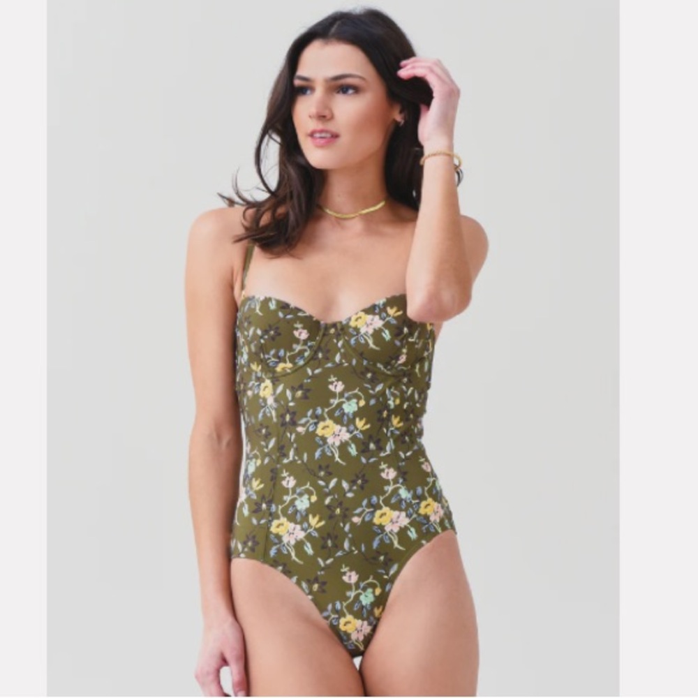 Tory Burch Floral Underwire Swimsuit